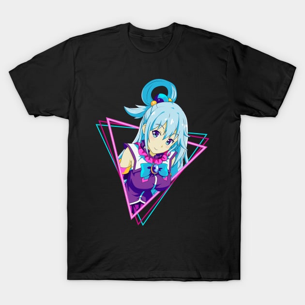 konosuba - Aqua T-Shirt by mounier